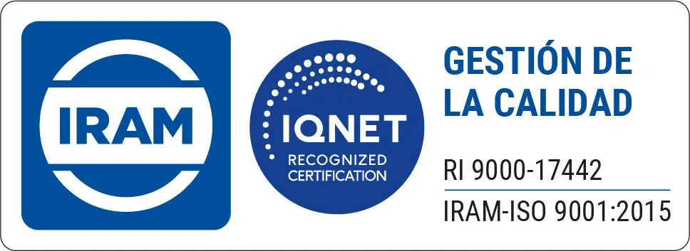 Certificación de calidad IRAM IQNet ISO 9001:2015